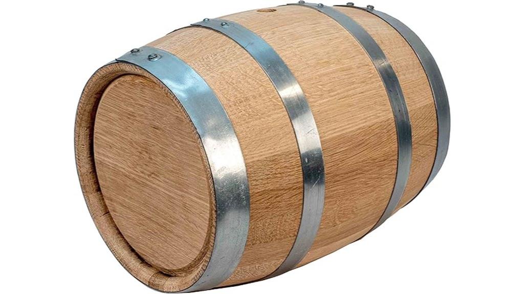 aging oak whiskey barrel