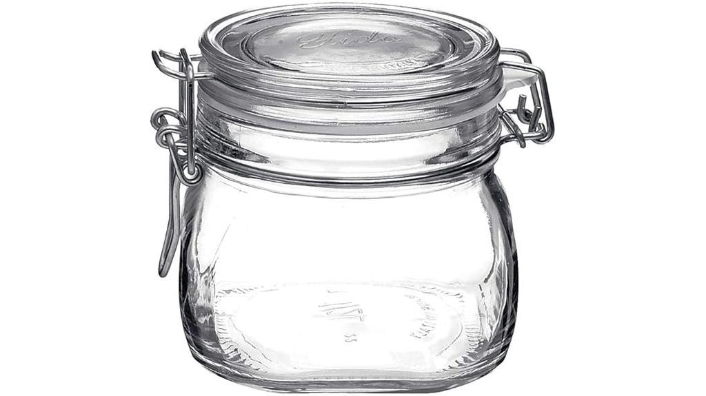 airtight glass storage jars