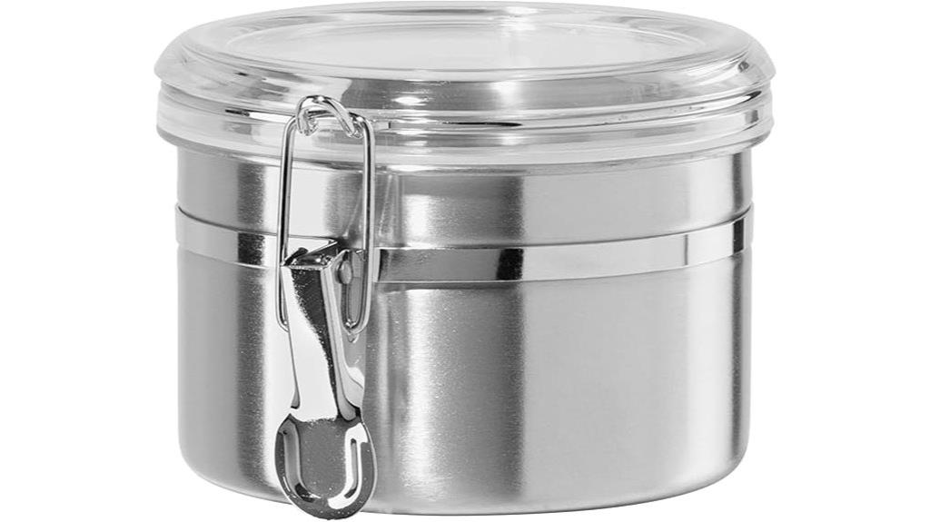 airtight stainless steel canister