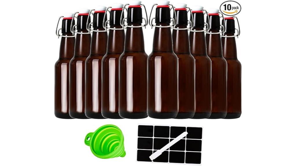 amber beer bottles pack