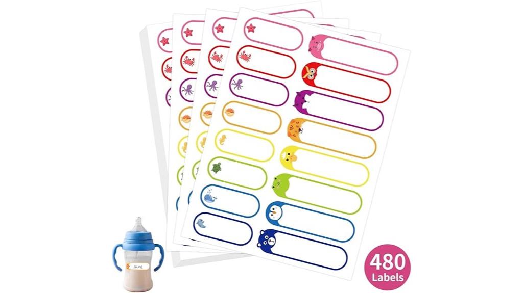 baby name labels set