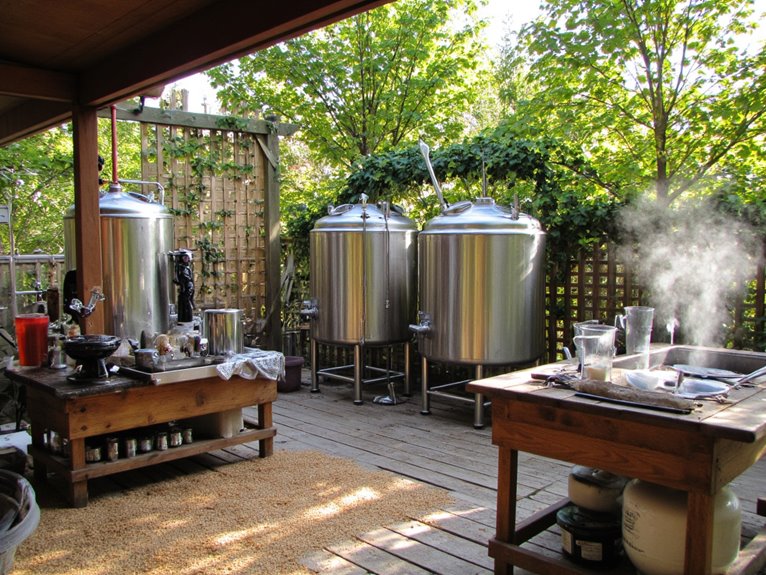 backyard beer brewing setups