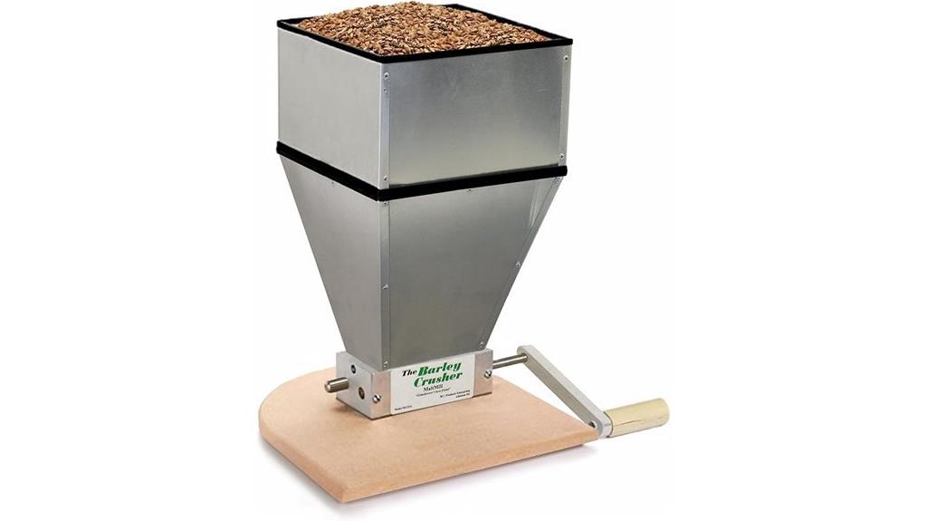 barley crusher grain hopper