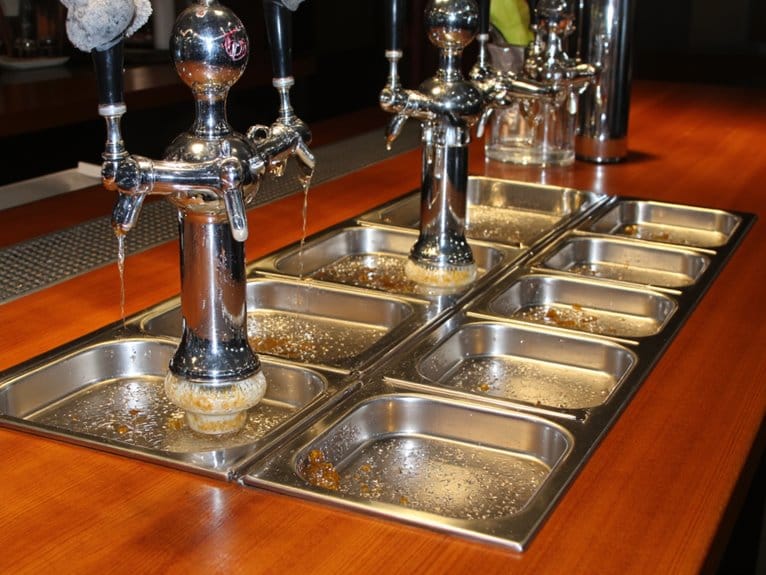beer bar trays keep mess free
