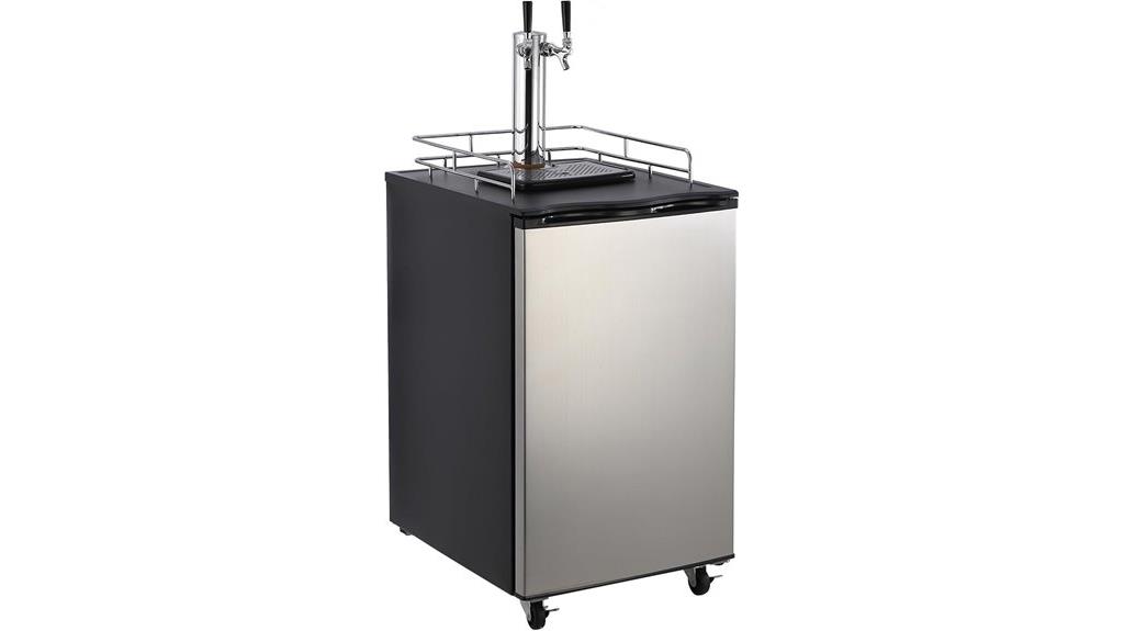 beer dispenser dual tap temperature control