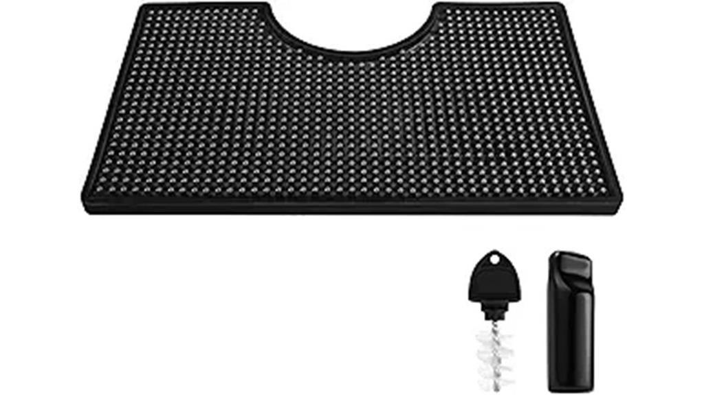 beer drip tray non slip surface mount