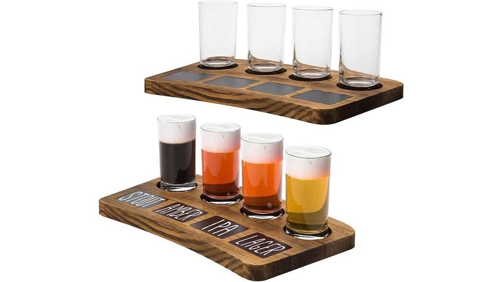beer flight board sampler set