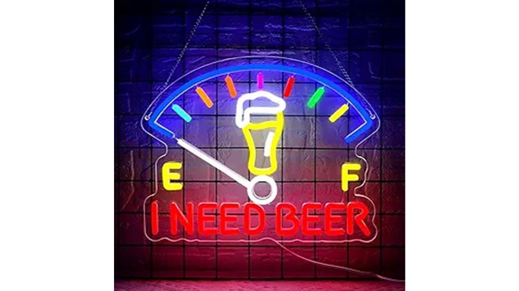 beer neon wall decor
