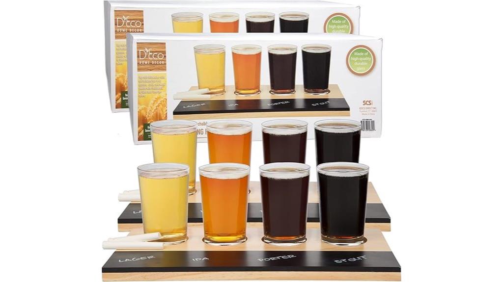 beer tasting flight sampler boards