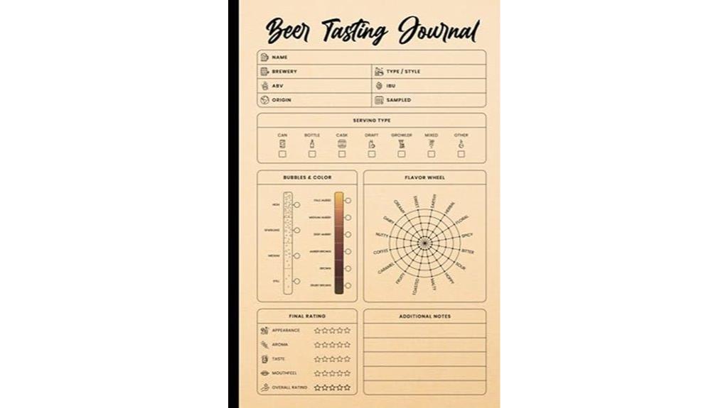 beer tasting notebook journal