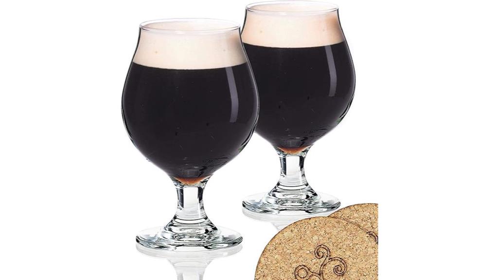 belgian tulip beer glasses