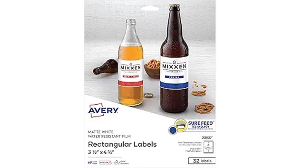 blank rectangle labels white