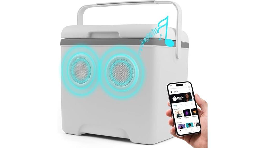 bluetooth cooler with ice retention