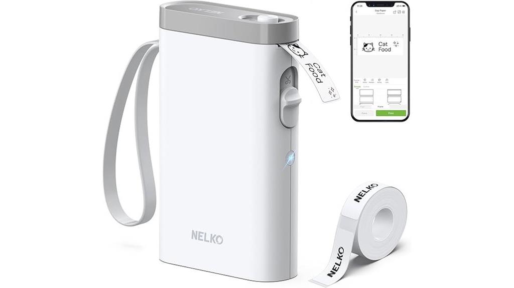 bluetooth label maker device