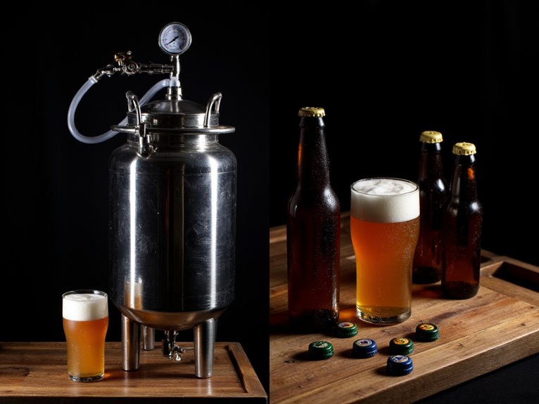 bottling or kegging beer