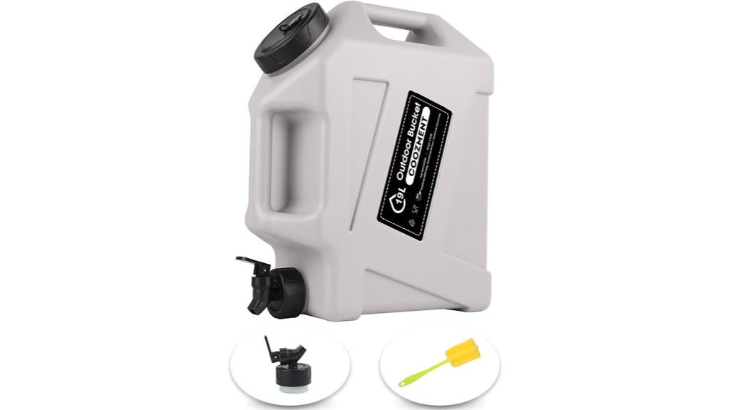 bpa free camping water container