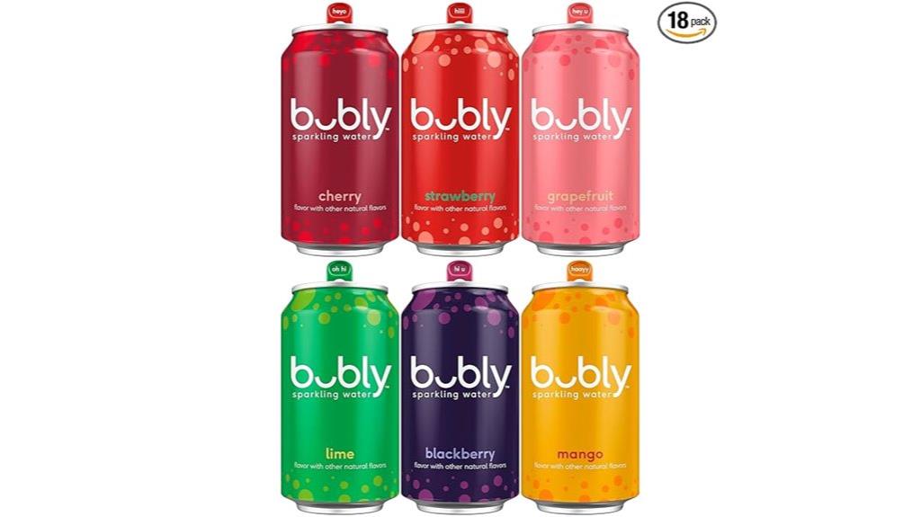 bubly sparkling water variety