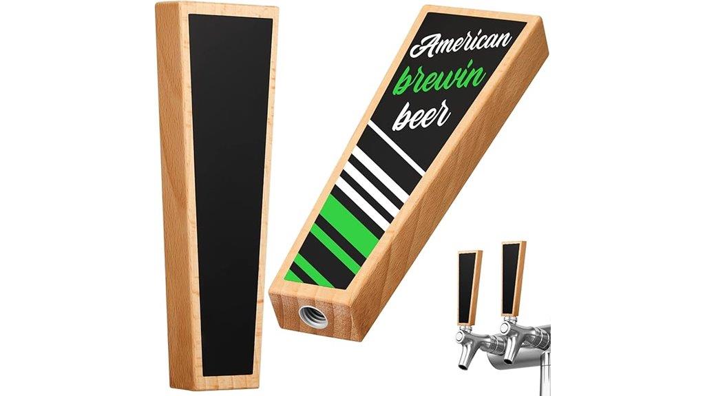 chalkboard beer tap handles with markers