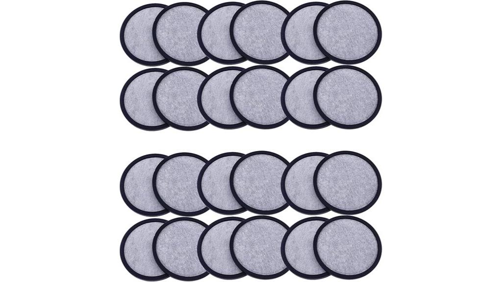 charcoal filter discs pack