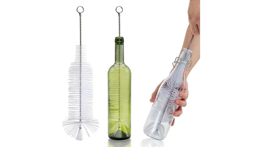 cleaning glass bottles easily