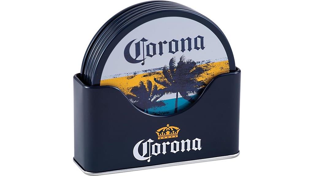 coaster set with holder
