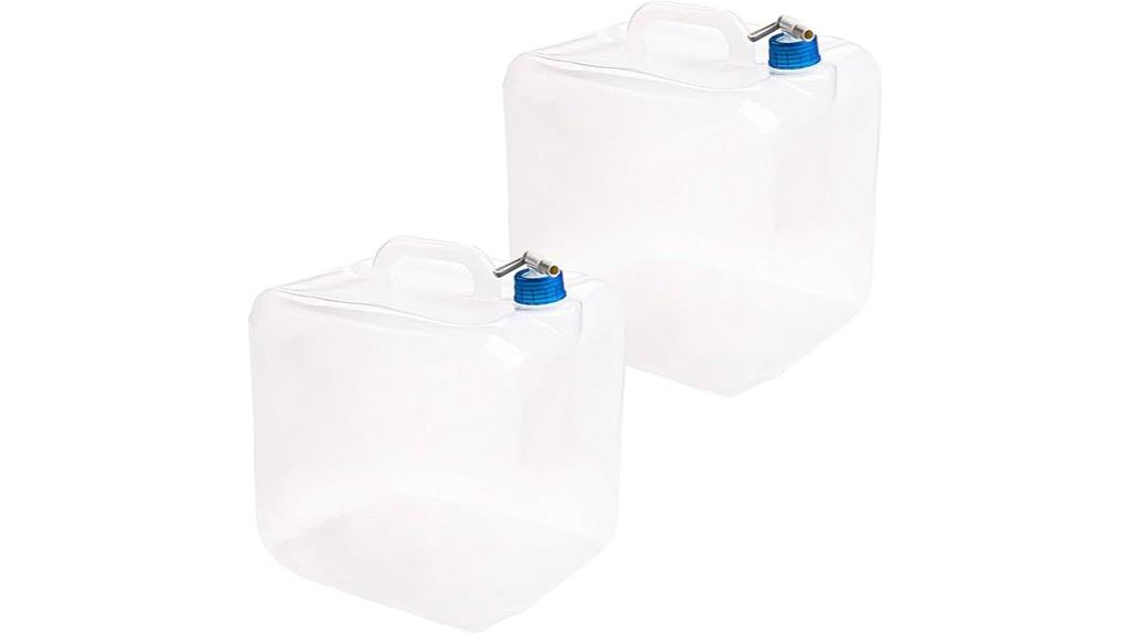 collapsible water storage containers