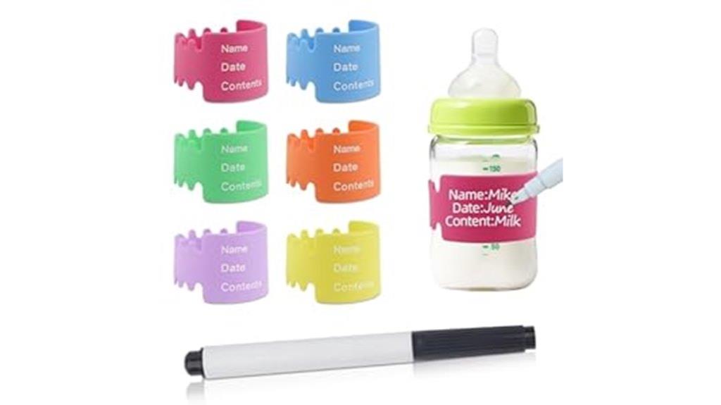 colorful waterproof bottle labels