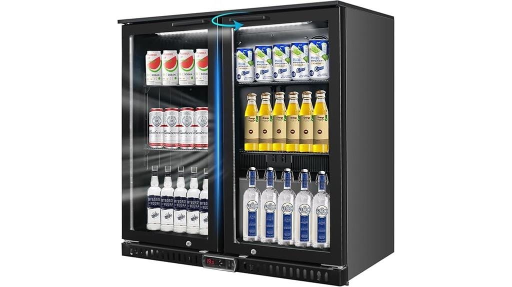 commercial bar fridge cooler