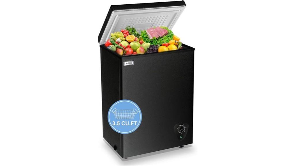 compact adjustable chest freezer