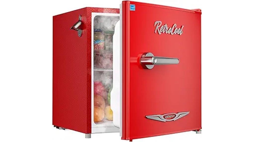 compact retro mini fridge