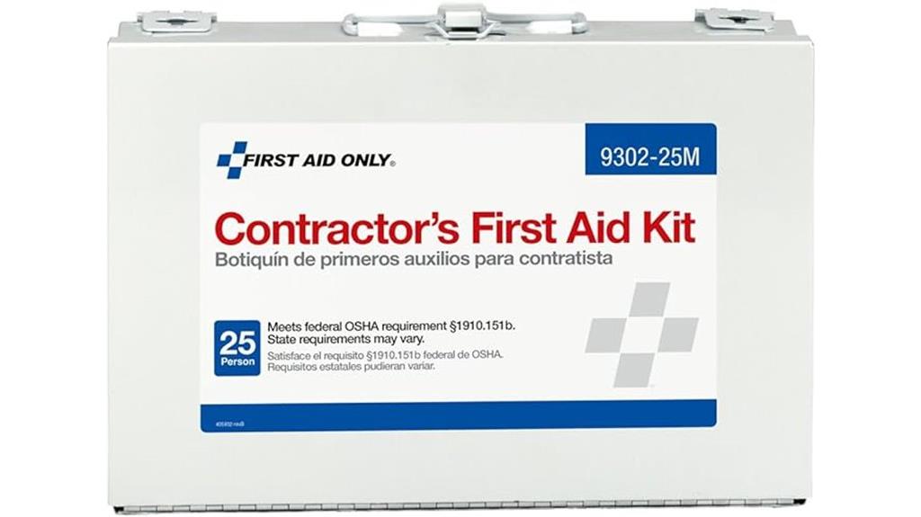 contractor first aid kit 25 person
