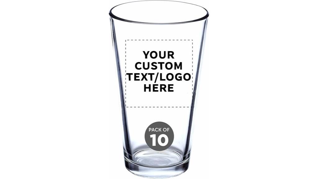 custom 16 oz pint glasses