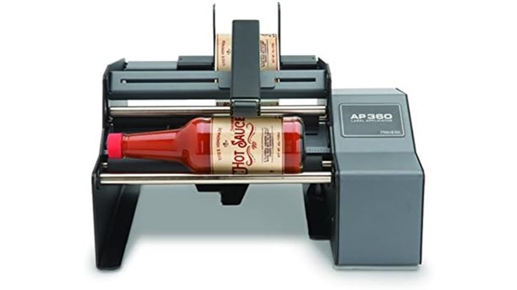cylindrical container label applicator