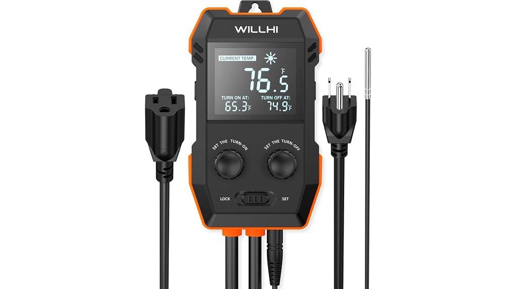 digital thermostat outlet plug