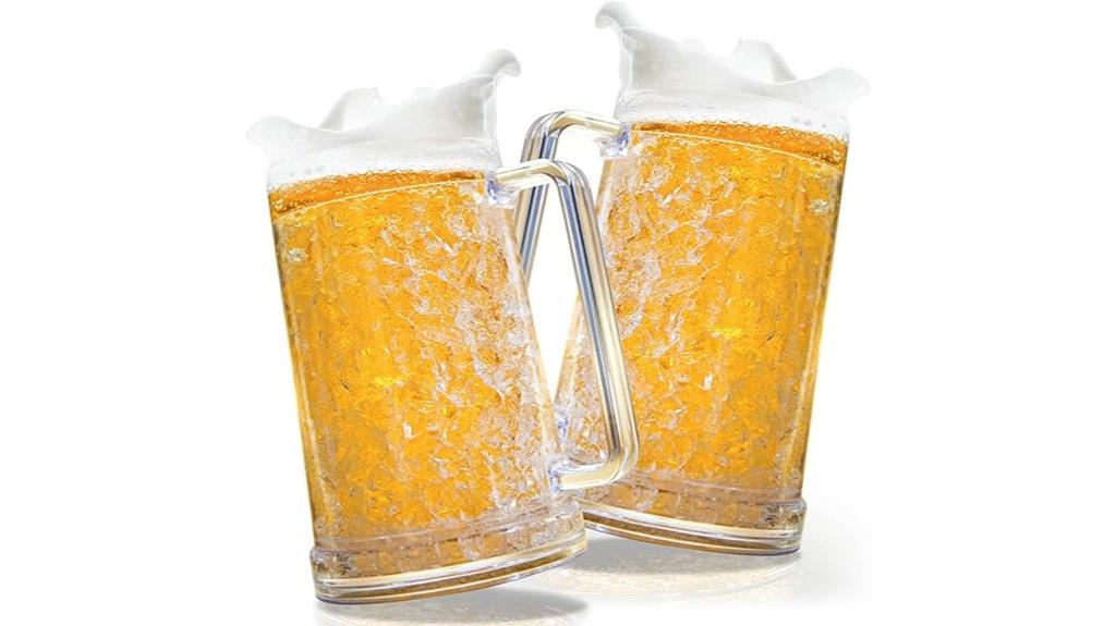 double walled frozen beer mugs