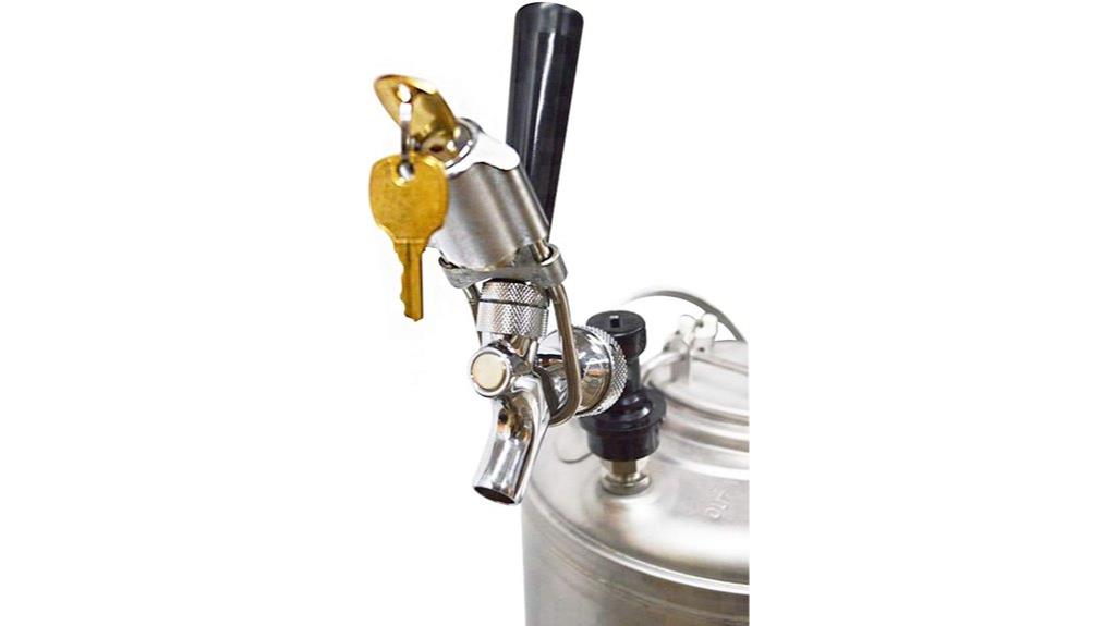 draft beer faucet lock with keys
