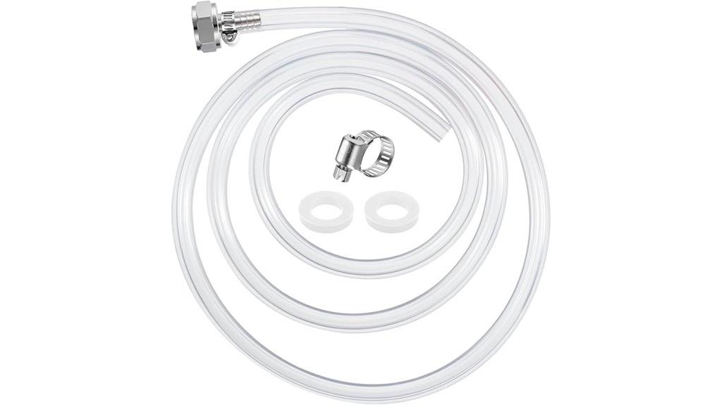draft beer line with barb connector