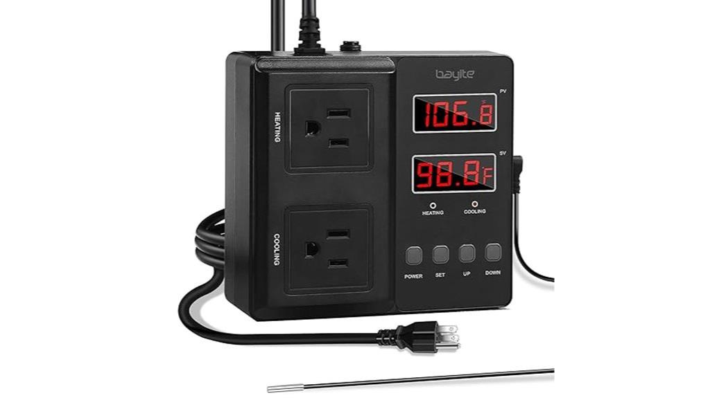 dual outlet thermostat controller