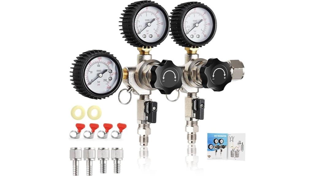 dual output co2 regulator