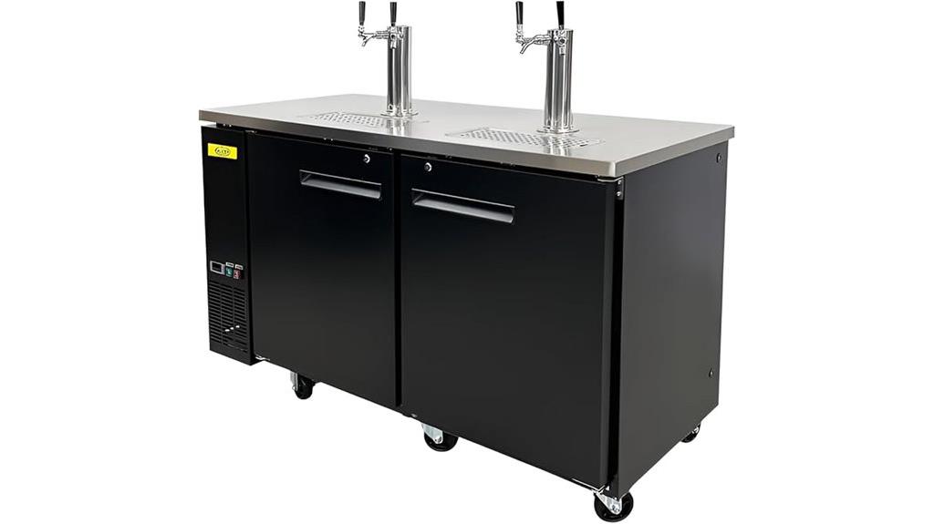 dual tap beer dispenser