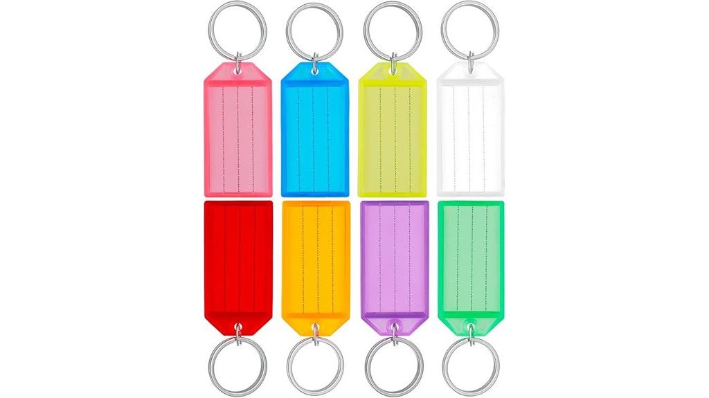 durable plastic key tags