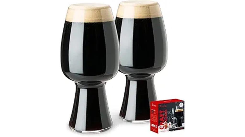 european crystal stout glasses