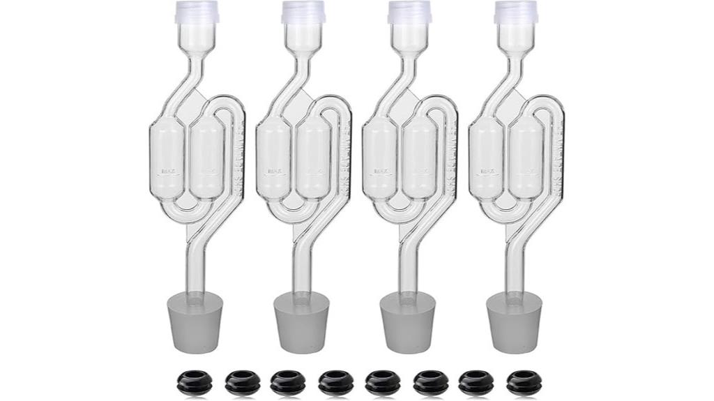 fermenting airlock set with grommets