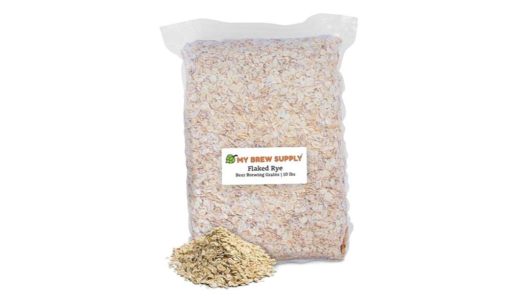 flaked rye beer making grain