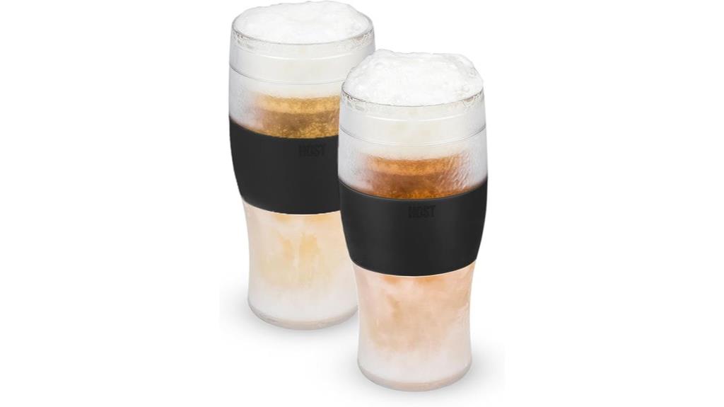 freezeable pint glass set