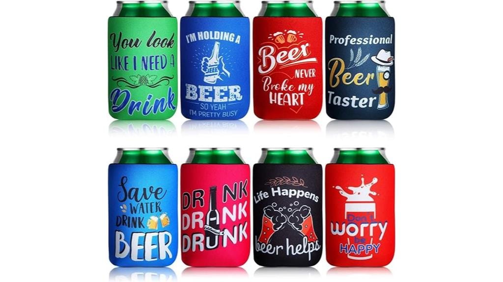 funny beer cooler sleeves