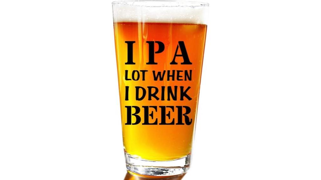 funny beer gift glasses