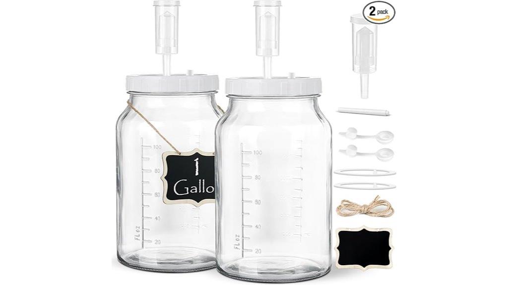 glass fermentation jars set