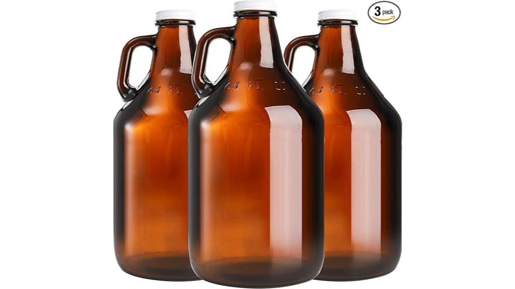 glass growler jug set