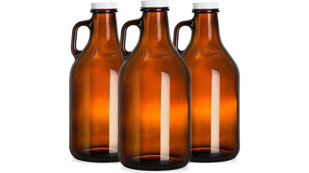 glass growler set 32 oz